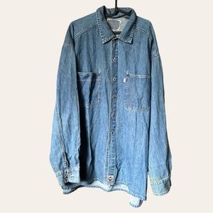Levi’s Silvertab XL Denim Oversized Button down Shirt Size XL